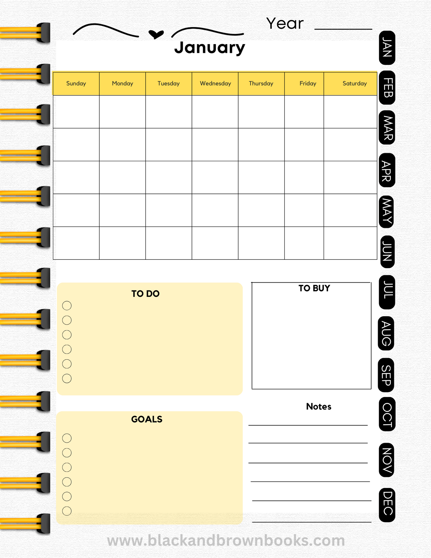 My Monthly Digital Planner