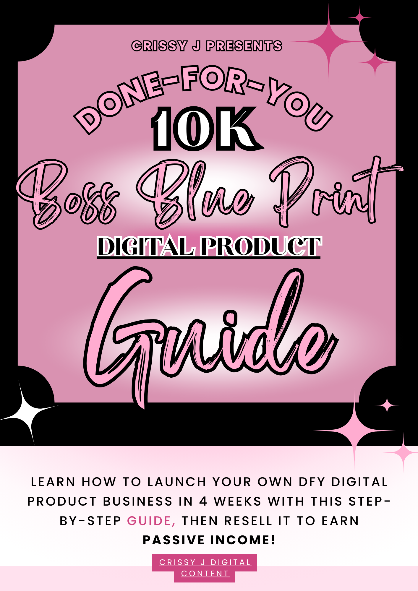 Done- For -You 10K Boss Blue Print Digital Product Guide + BONUS FOR FREE