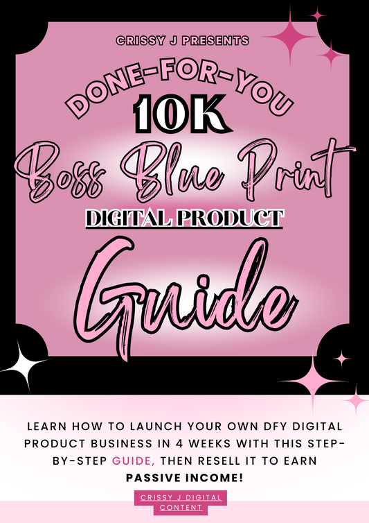 Done- For -You 10K Boss Blue Print Digital Product Guide + BONUS FOR FREE