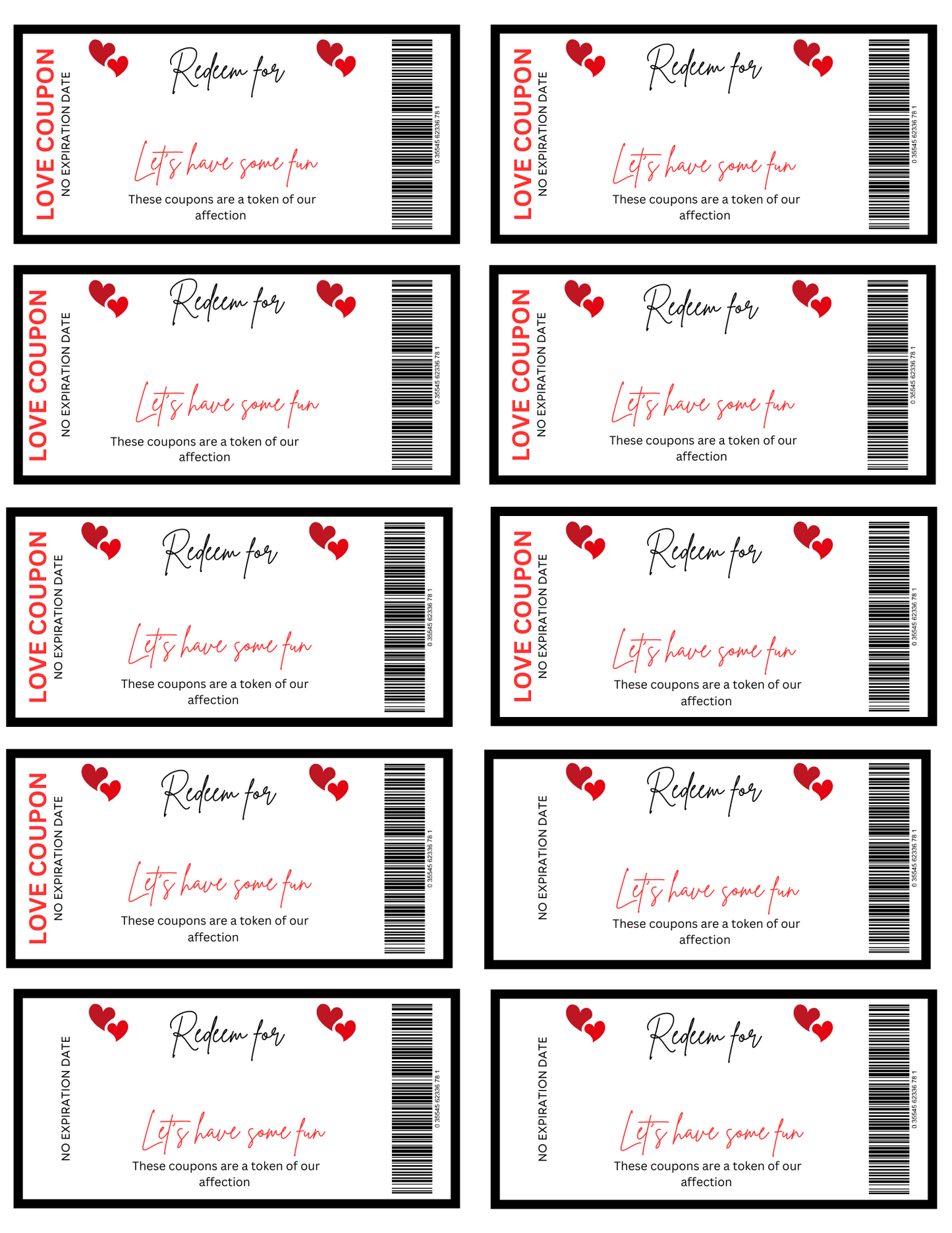 Love Coupons