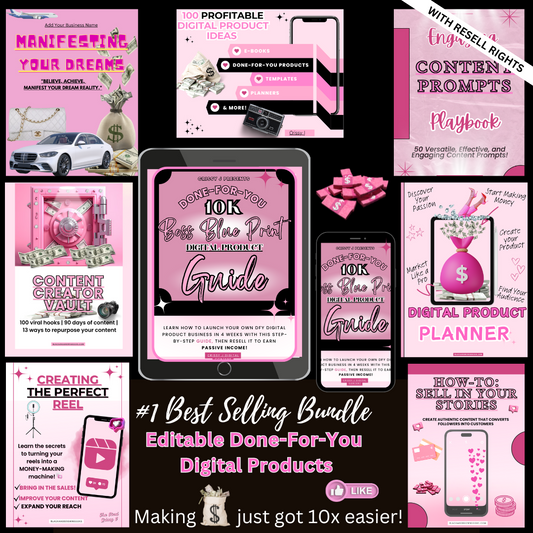 Our #1 Best Selling DFY Bundle w/Resell Rights! GET 95% Off for a limited time only!