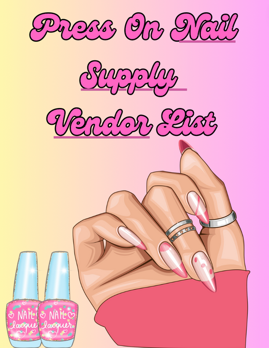 Press On Nail Vendor List